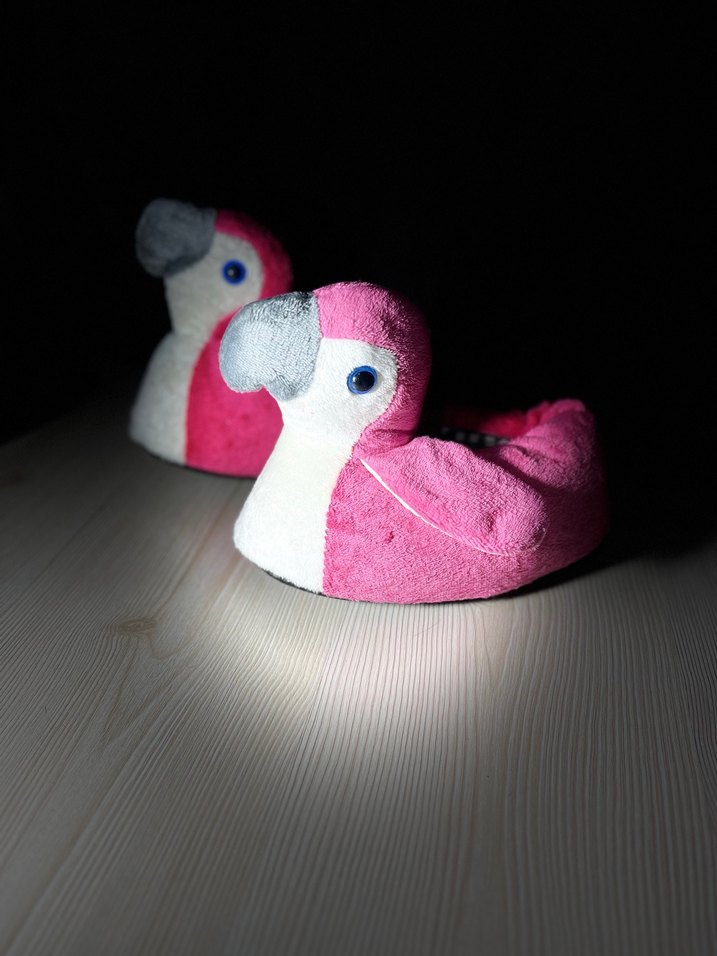 Kız Çocuk Pembe Pop Art Sıcak Terlik - Görsel 4