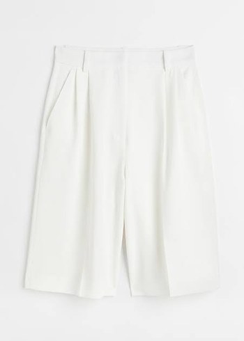 H&M Pileli Bermuda Şort - Görsel 2