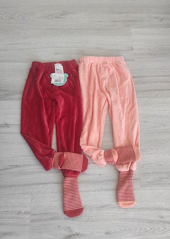 LC Waikiki Kız Çocuk Pembe ve Bordo Kadife Pantolon