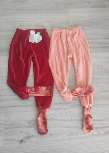 4 Yaş Beden Kız Çocuk Pembe Triko Pantolon