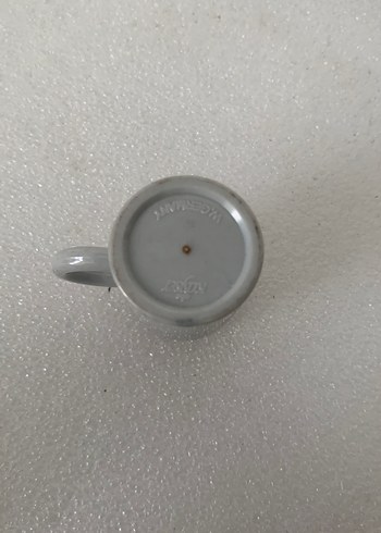 Diğer Mavi Çiçek Desenli minyatür kupa yükseklik 4 cm