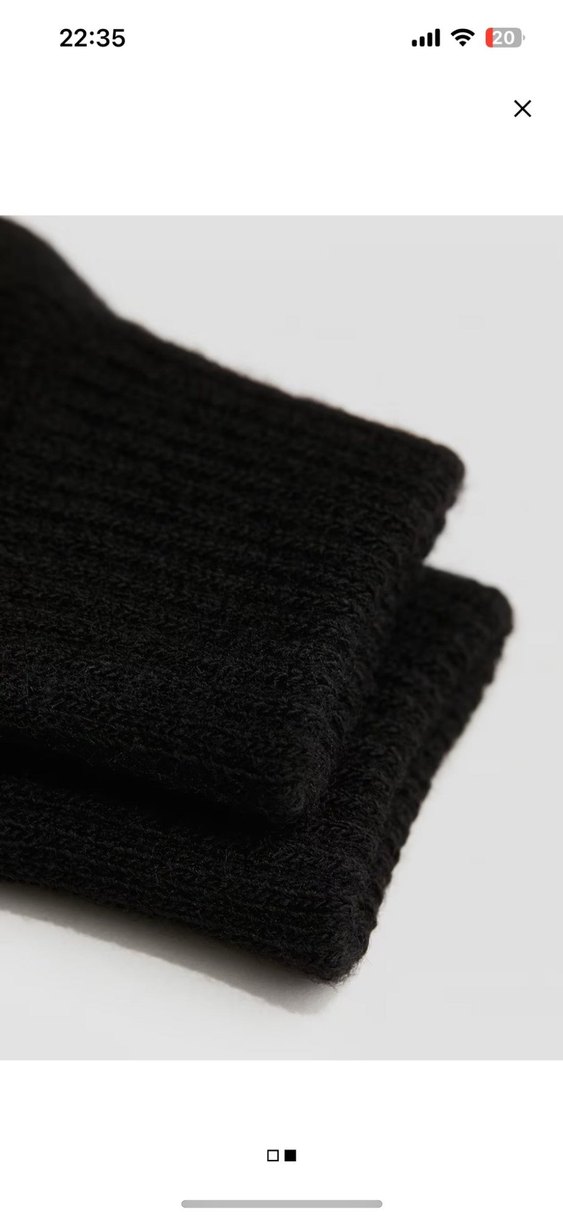 Erkek Çocuk Siyah Örgü Eldiven - Görsel 2