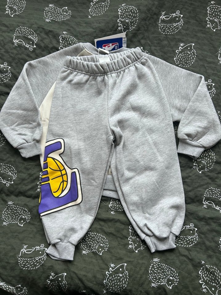 Erkek Çocuk Gri Baskılı Sweatshirt takım - Görsel 2