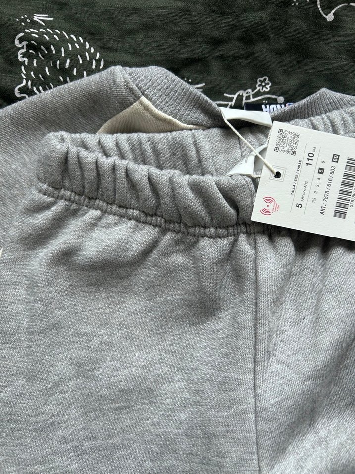 Erkek Çocuk Gri Baskılı Sweatshirt takım - Görsel 3