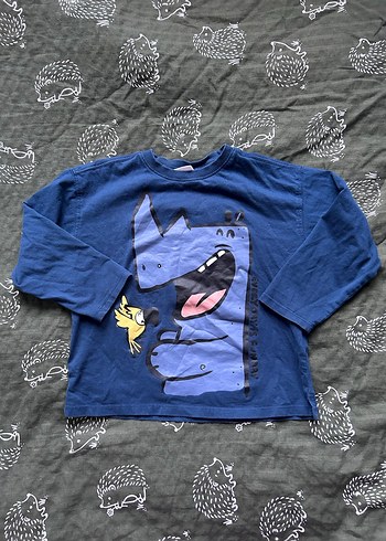 Erkek Çocuk Baskılı Kot Sweatshirt - Görsel 4