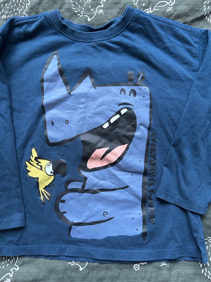 Erkek Çocuk Baskılı Kot Sweatshirt - Görsel 2