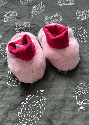 Kız Çocuk Pembe Nakışlı Sıcak Ev Terliği - Görsel 4