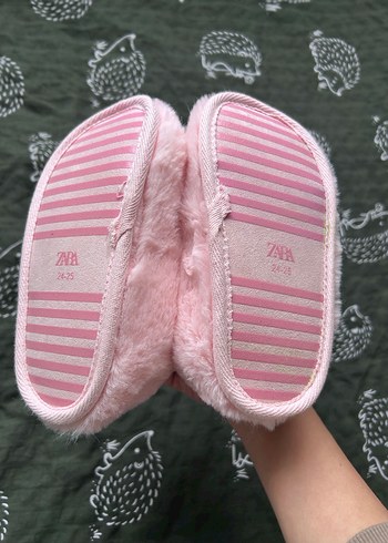 Kız Çocuk Pembe Nakışlı Sıcak Ev Terliği - Görsel 3