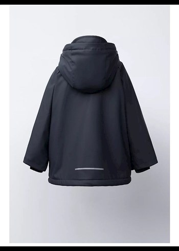 Gri Kapüşonlu Erkek Çocuk Mont - Görsel 3