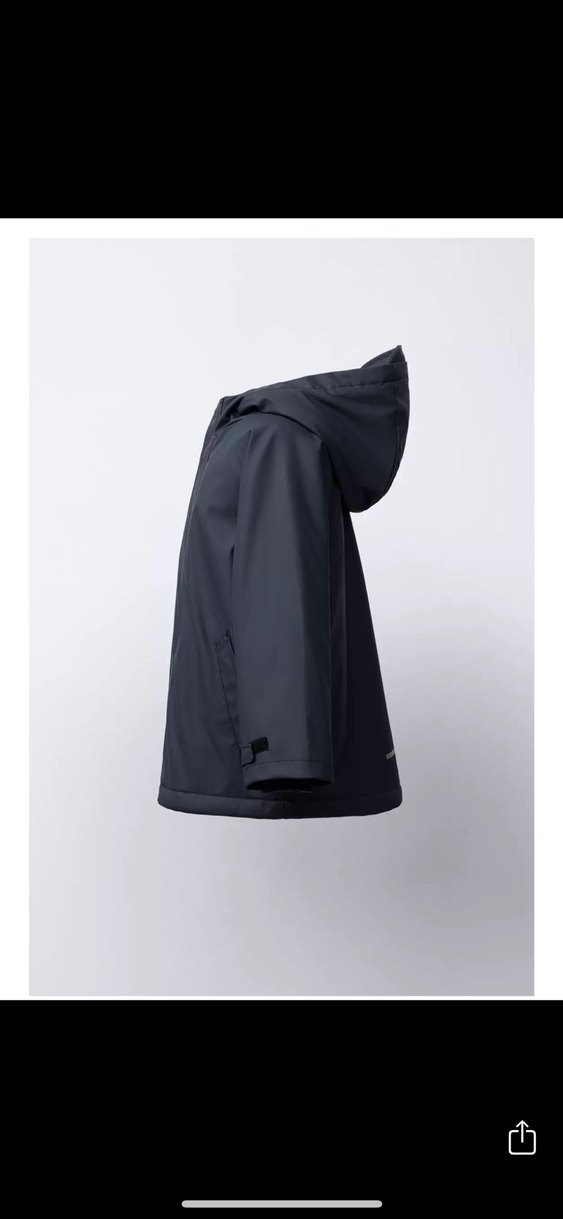 Gri Kapüşonlu Erkek Çocuk Mont - Görsel 2