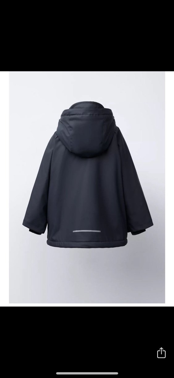 Gri Kapüşonlu Erkek Çocuk Mont - Görsel 3