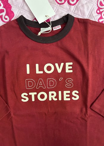 Bordo Kız Çocuk Uzun Kollu Pamuklu Tişört - Görsel 2