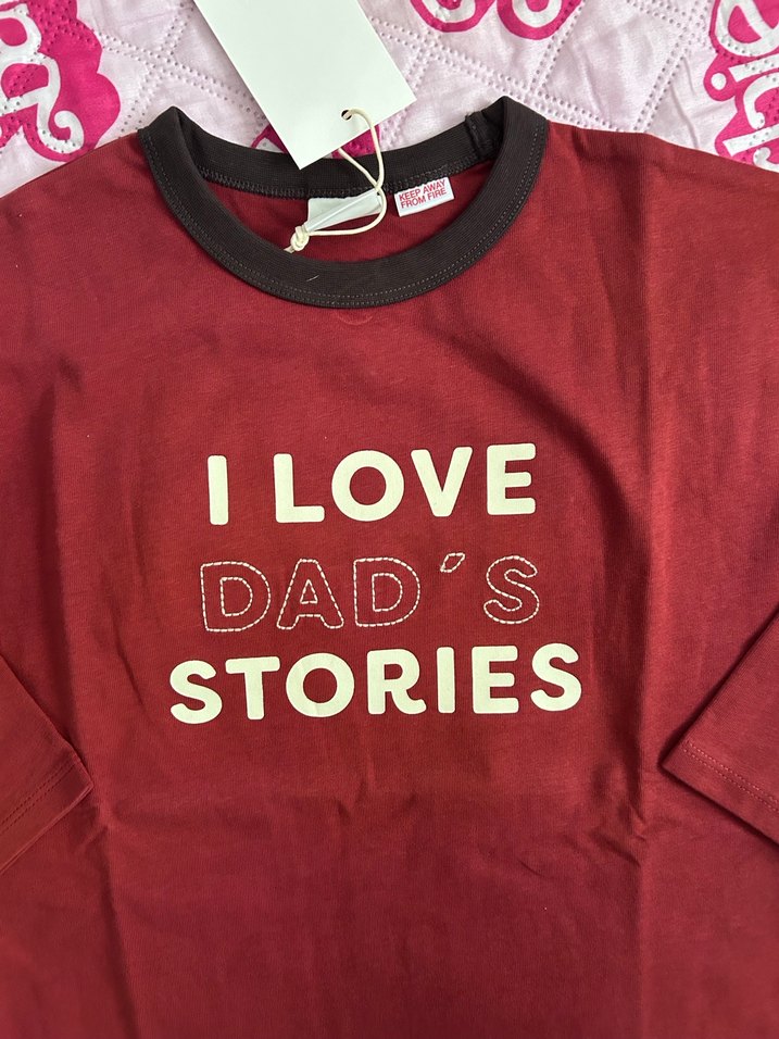 Bordo Kız Çocuk Uzun Kollu Pamuklu Tişört - Görsel 2