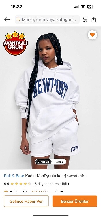 Pull and Bear Pull bear oversize sweatshirt