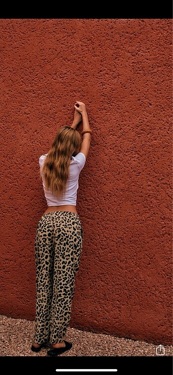 Zara Leopar desenli pantolon