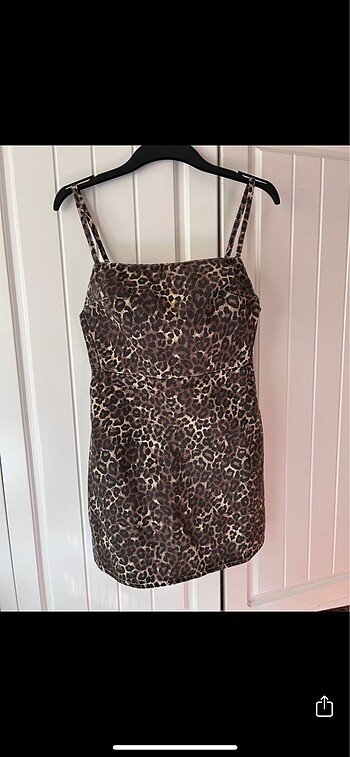 Zara Zara leopar jean elbise