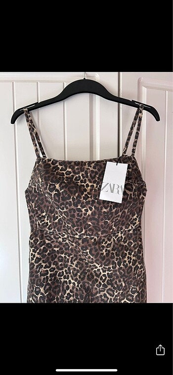 xs Beden Zara leopar jean elbise