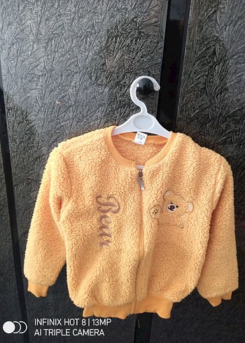 Diğer Kız Çocuk Sarı Fermuarlı Sweatshirt