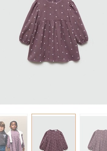 Mango Kids Mango baby çiçekli elbise