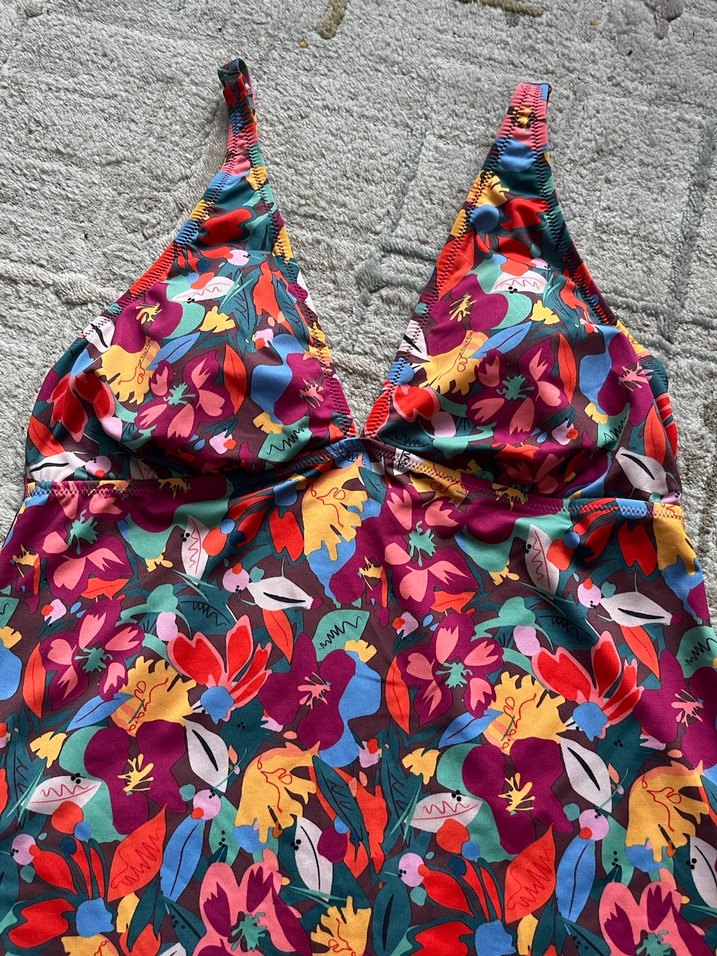 Çiçek Desenli Bohem Kadın Mayo - Görsel 2