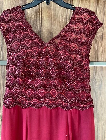bordo abiye elbise