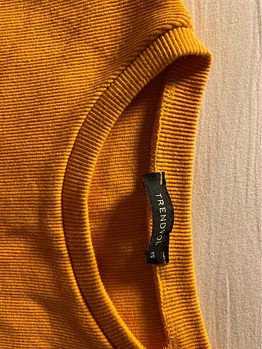 turuncu belden bağlamalı crop - Görsel 2