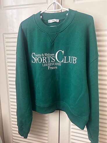 Mango yeşil sweatshirt