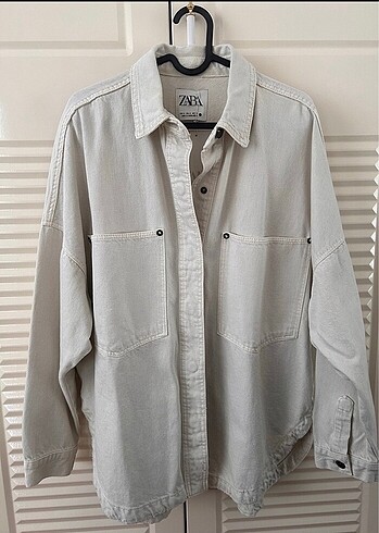 Zara krem oversize ceket