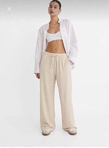 Stradivarius keten pantolon