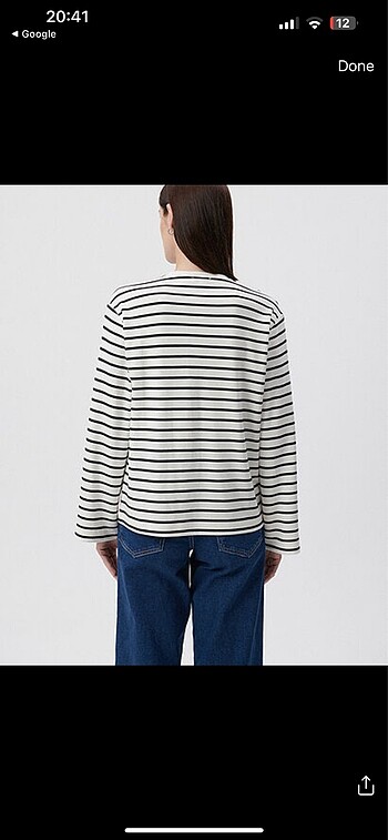 Mavi Jeans Uzun kollu çizgili tshirt