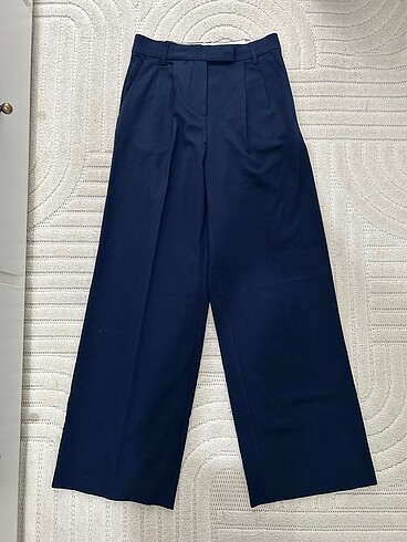 Bershka lacivert palazzo pantolon