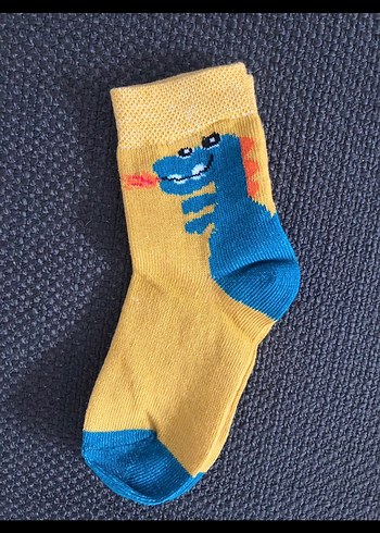 Erkek Çocuk Renkli Dinozor Desenli Çorap Seti - Görsel 2