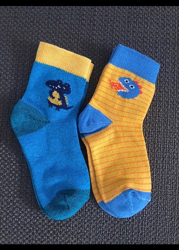 Erkek Çocuk Renkli Dinozor Desenli Çorap Seti - Görsel 3