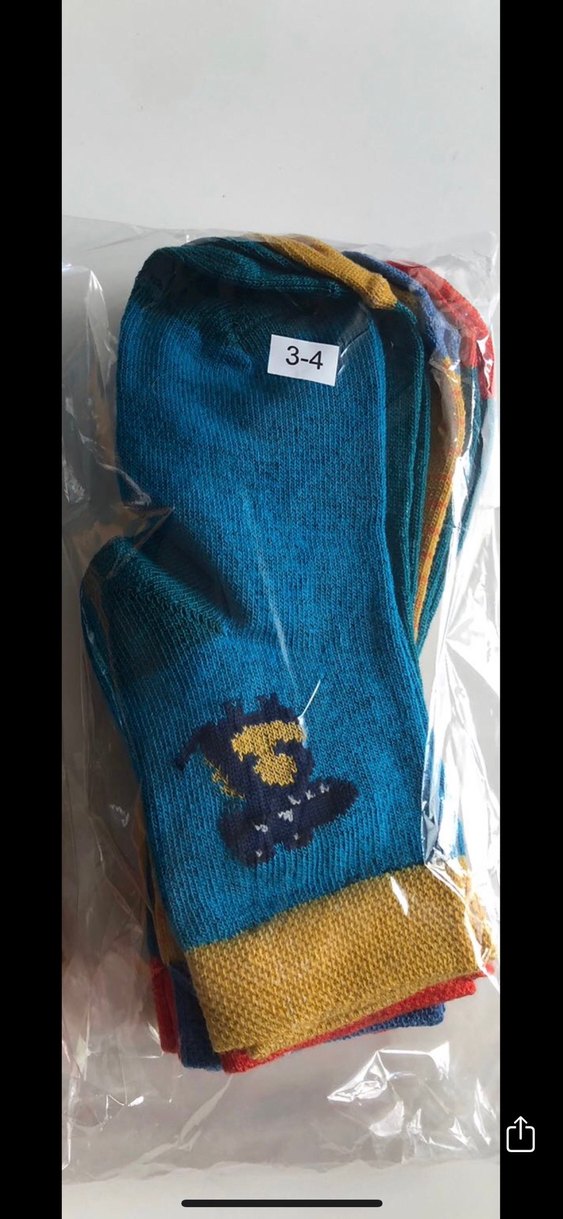 Erkek Çocuk Renkli Dinozor Desenli Çorap Seti - Görsel 5