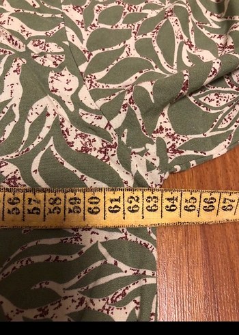 Kadın Haki Düğmeli Uzun Kol Bohem Tunik - Görsel 6