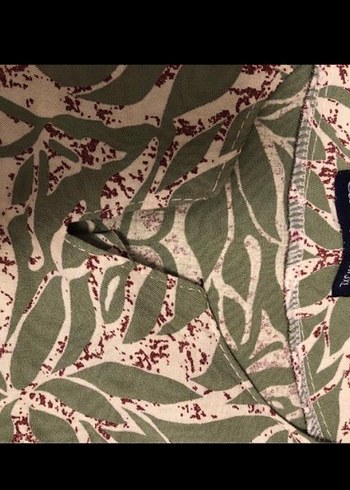 Kadın Haki Düğmeli Uzun Kol Bohem Tunik - Görsel 5