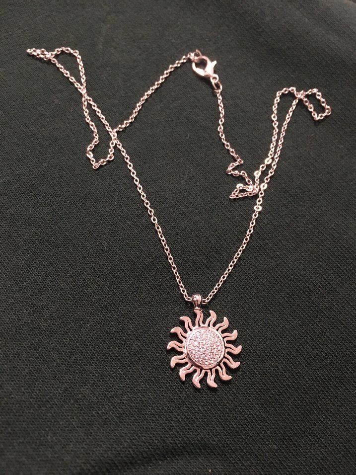 YENİ ETİKETLİ ZİNCİR KOLYE GÜNEŞ KOLYE 90 TL - Görsel 2