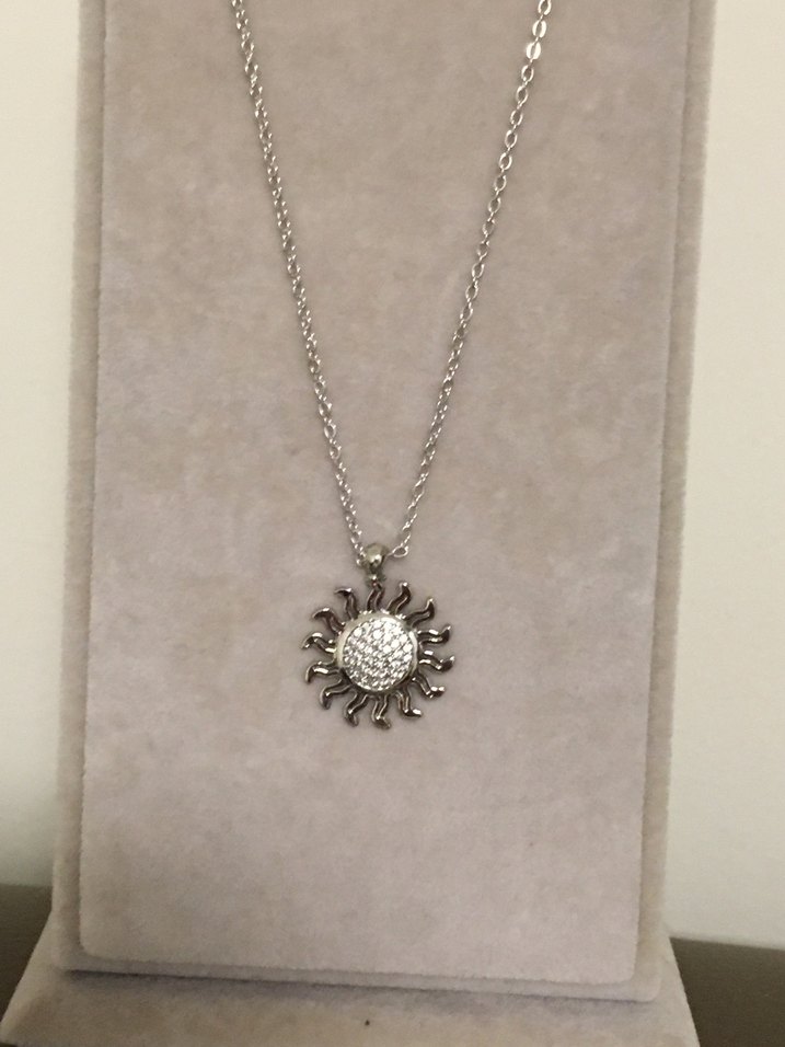 YENİ ETİKETLİ ZİNCİR KOLYE GÜNEŞ KOLYE 90 TL - Görsel 3