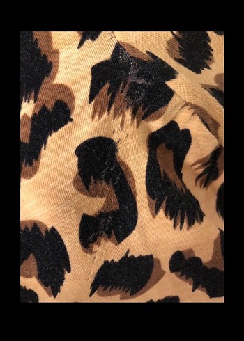 Leopar Desenli Kadın Uzun Elbise XL BEDEN XXL ÖLÇÜ EKLİ - Görsel 8