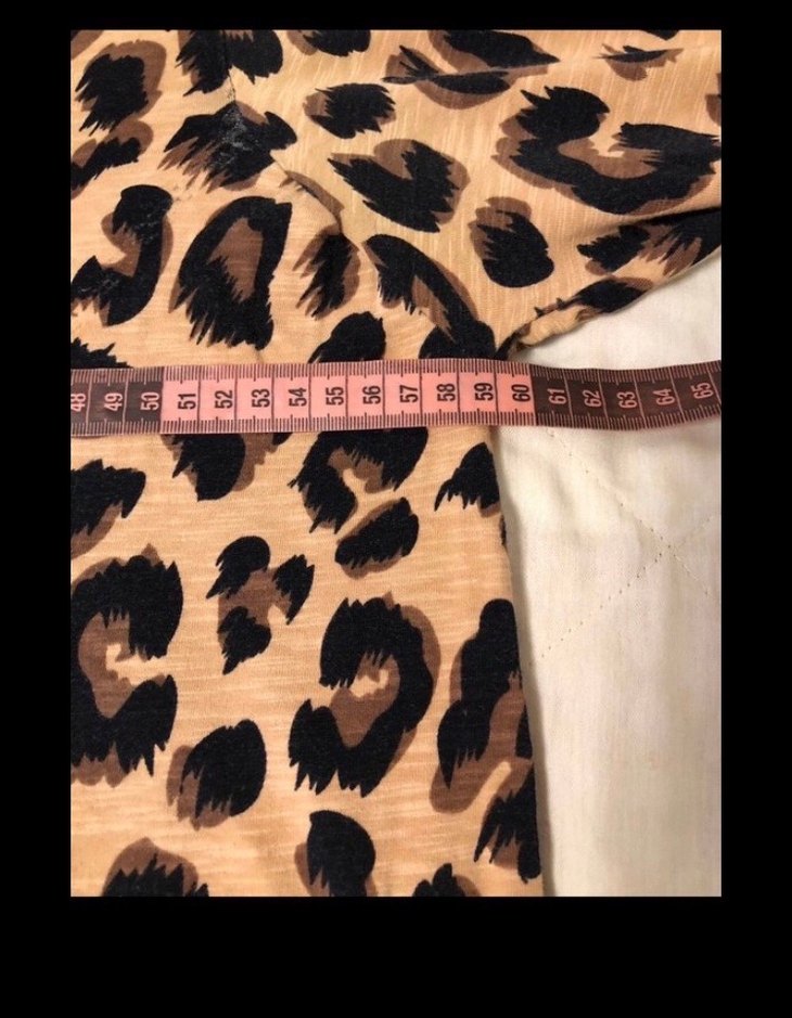 Leopar Desenli Kadın Uzun Elbise XL BEDEN XXL ÖLÇÜ EKLİ - Görsel 5