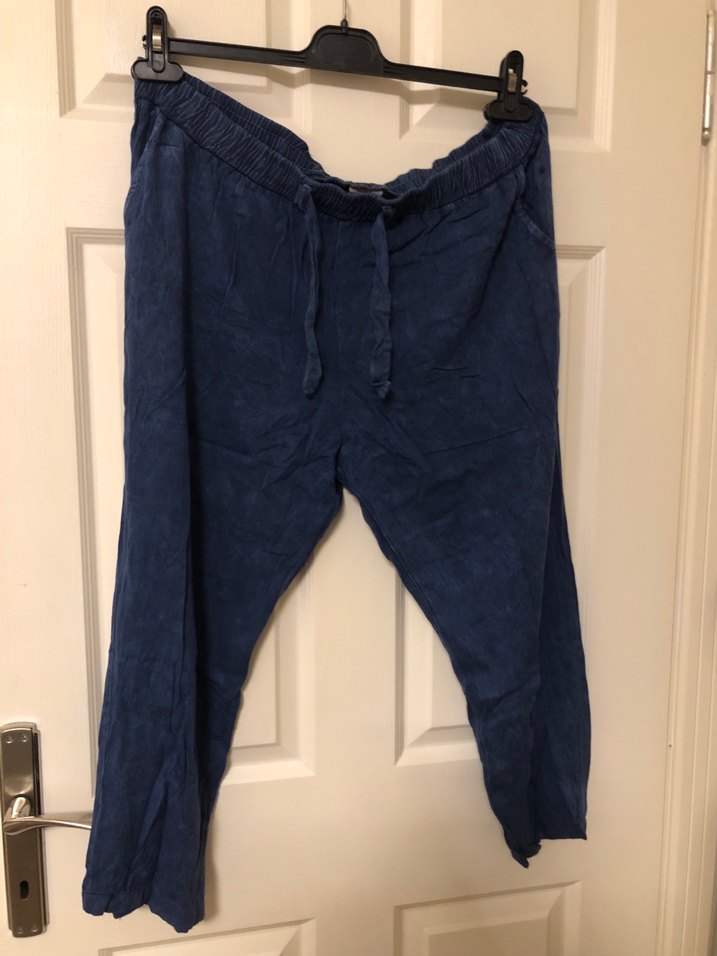 Kadın Keten Pantolon L BEDEN XL 3XL ÖLÇÜ EKLİ - Görsel 2