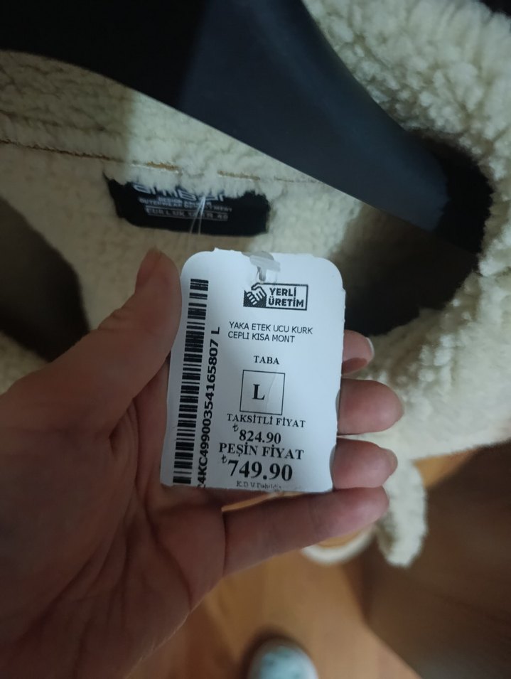 Kürklü Süet Kadın Kışlık Ceket - Görsel 4