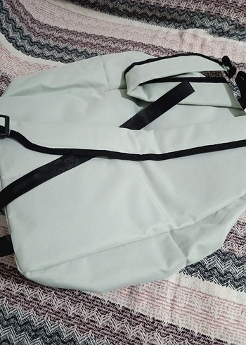 Gri Kadın Sırt Çantası Fermuarlı - Görsel 2