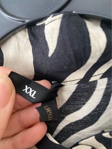 xxl Beden camel Renk zebra desen defakto kaliteli tunik