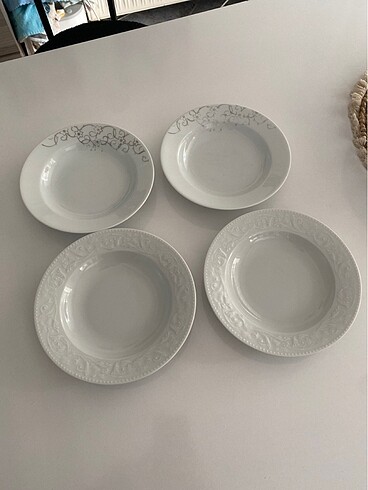 güral ve porlant yemek tabağı 4 lü 150 lira