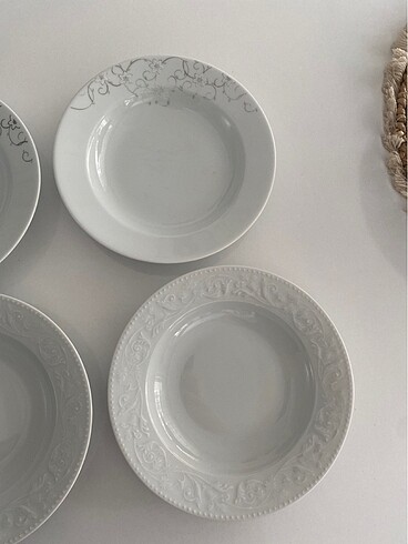 Beden güral ve porlant yemek tabağı 4 lü 150 lira