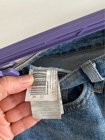 27 Beden mavi Renk mavi marka mom kot pantolon yrpyeni kaçırma