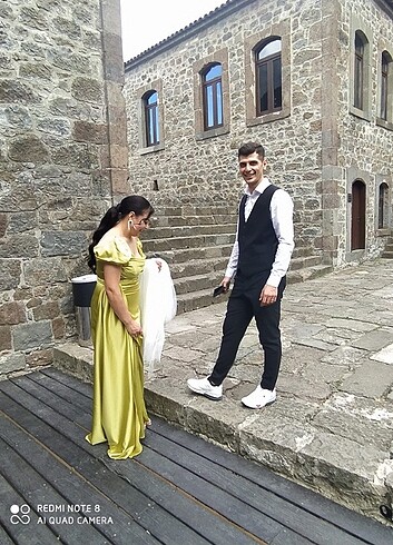 xxl Beden yeşil Renk Abiye