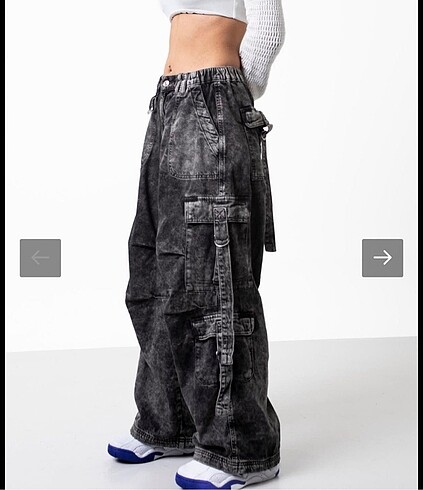 28 Beden BDG siyah eskitme kargo pant