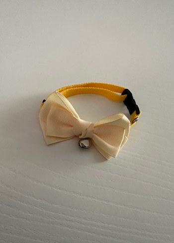 Sarı Kedi Boyunluğu Fiyonk Detaylı - Görsel 2